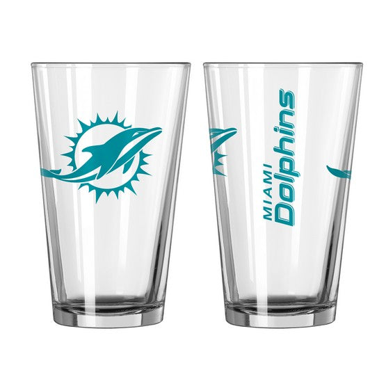 Miami Dolphins Game Day Pint Glass 1