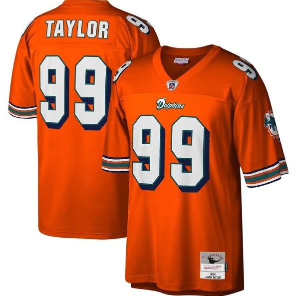Jason Taylor Miami Dolphins Mitchell & Ness 2004 Legacy Jersey 1