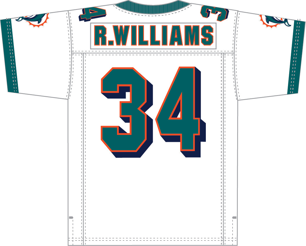 Ricky Williams Miami Dolphins Mitchell & Ness 2002 Legacy Jersey 1