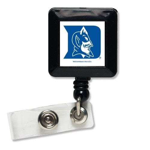 Duke Blue Devils Reel Retractable Name Badge Holder