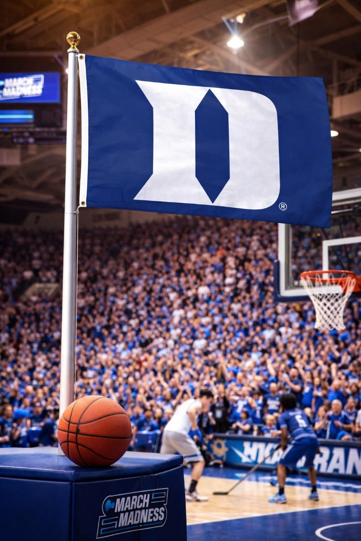 Duke Flag 3x5 Logo 2 Sided