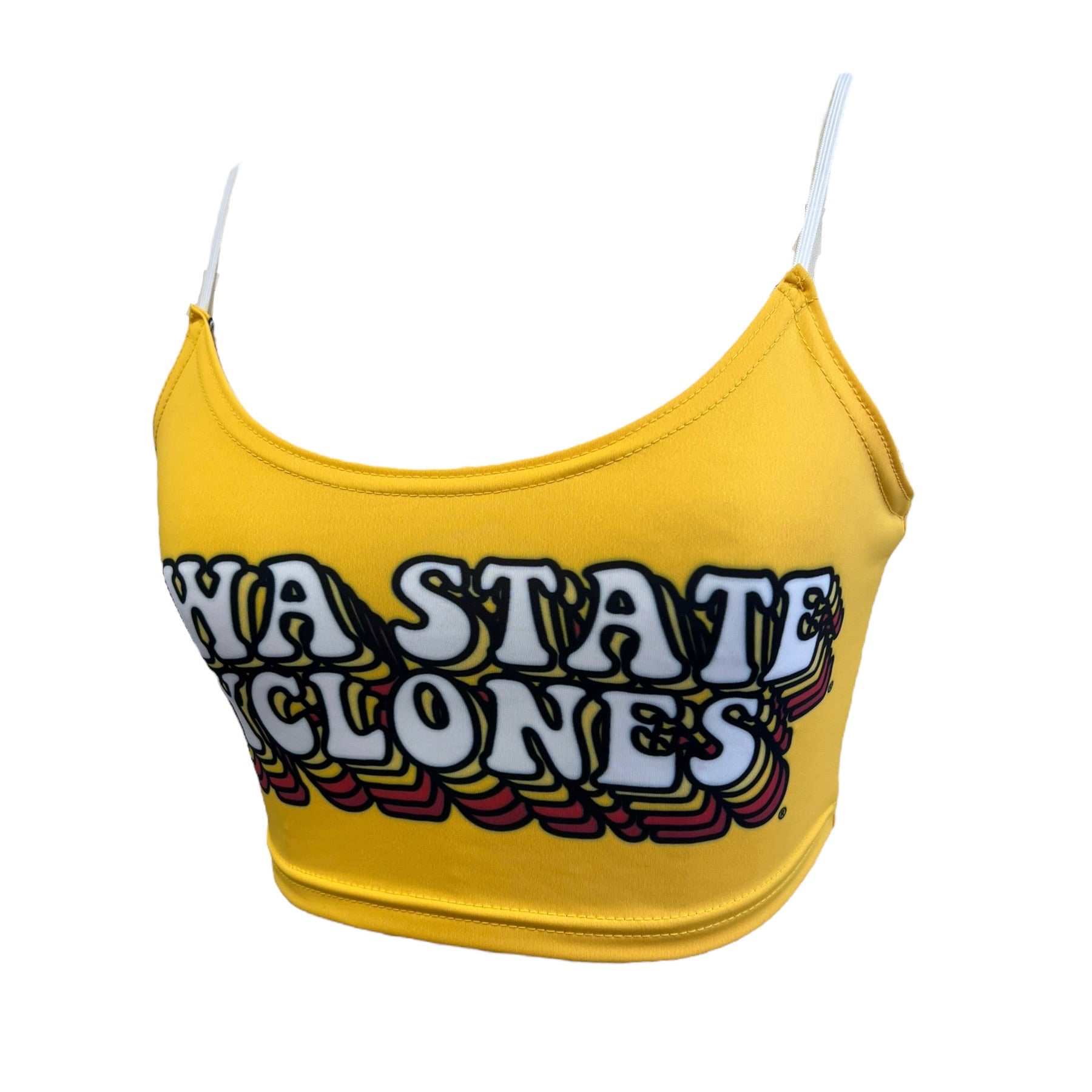 Iowa State Yellow Retro Spaghetti Tank | lojobands 4