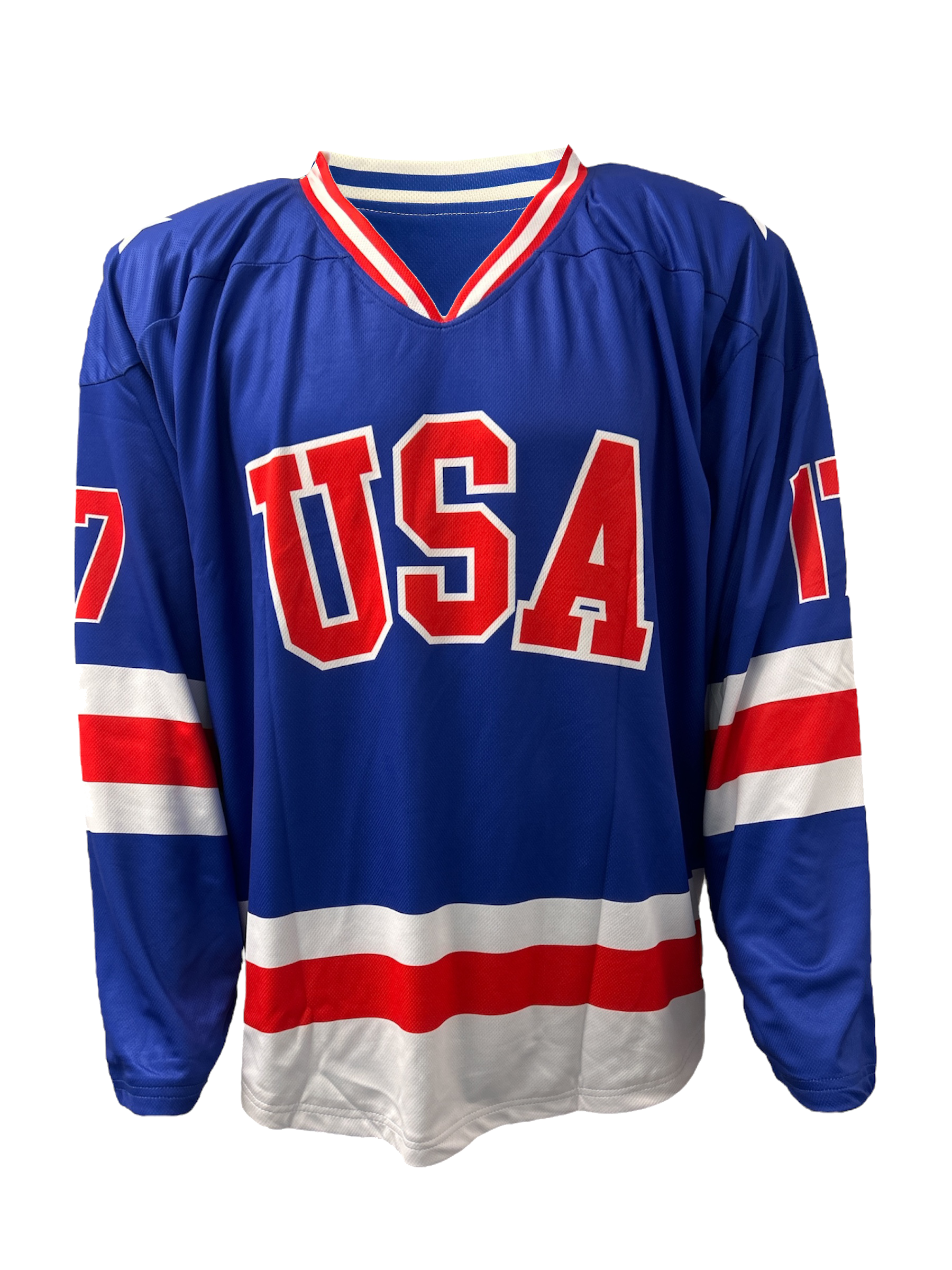 Jack O'Callahan USA Hockey Miracle on Ice 1980 Official Reversible Hockey Jersey 6