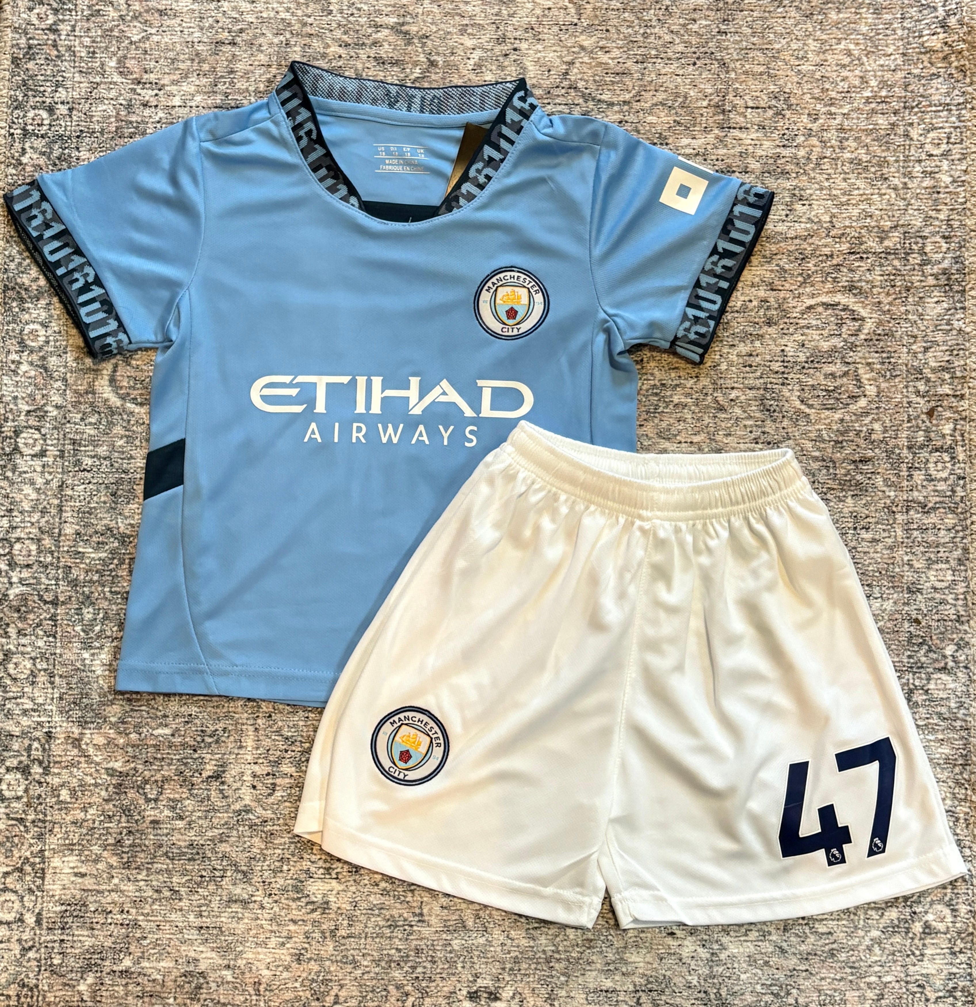 Phil Foden Kids Soccer Jersey Manchester City Youth Toddler 4