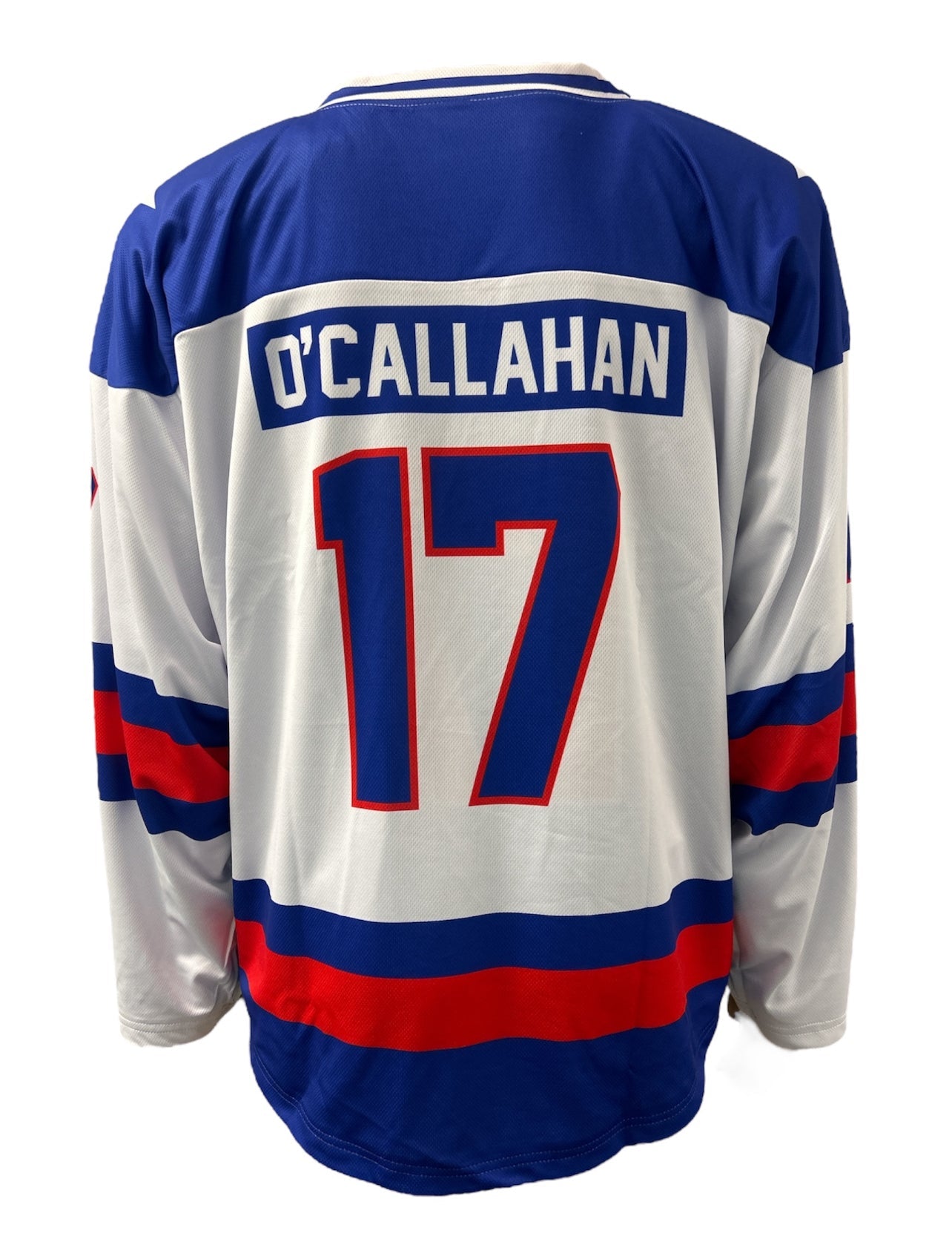 Jack O'Callahan USA Hockey Miracle on Ice 1980 Official Reversible Hockey Jersey 4