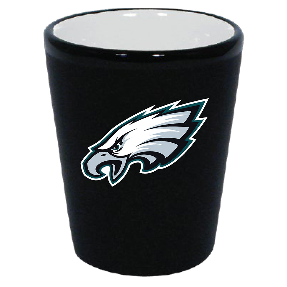 Philadelphia Eagles Matte Black/Inner Color Shot Glass 1