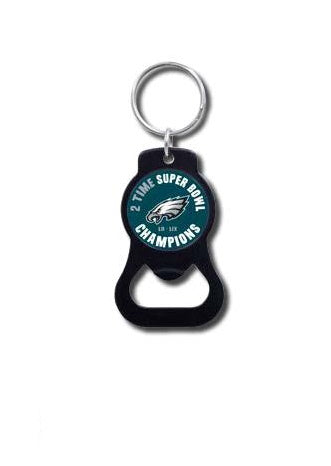 Philadelphia Eagles Super Bowl LIX Champions Logo Bottle Opener Keychain 1