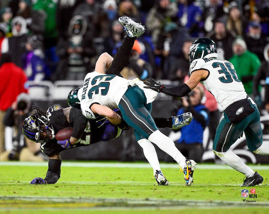 Cooper DeJean Tackles Derrick Henry Philadelphia Eagles 8" x 10" Football Photo 1