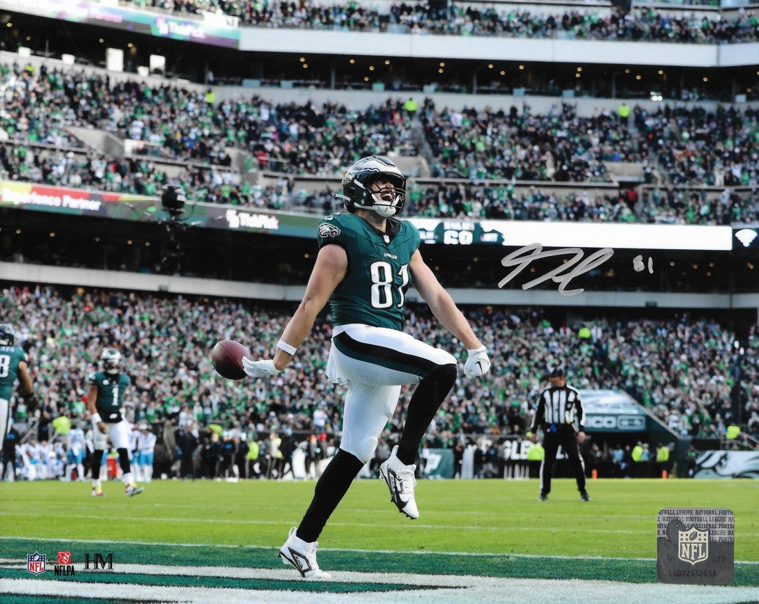 Grant Calcaterra First Touchdown Philadelphia Eagles Autographed 8" x 10" Football Photo 2