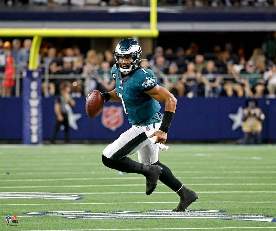 Jalen Hurts Running Action Philadelphia Eagles 11" x 14" Football Photo 1