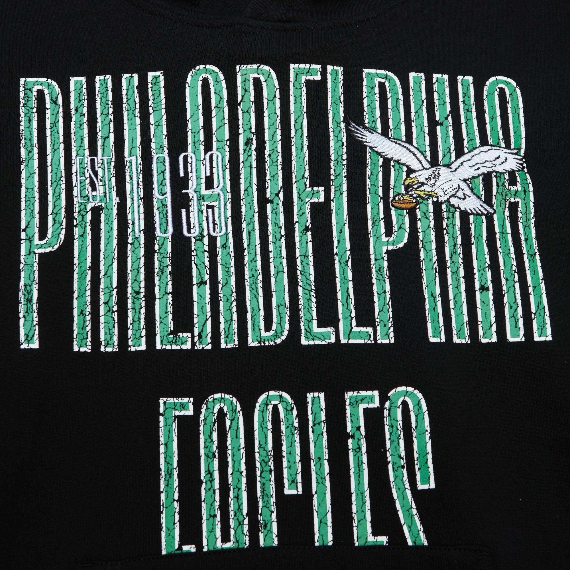 Philadelphia Eagles Mitchell & Ness Throwback OG Fleece 2.0 Hoodie 3