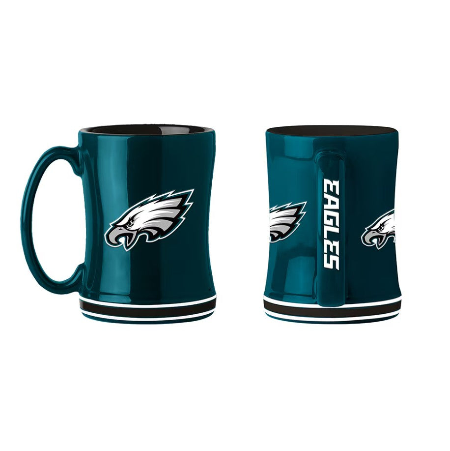 Philadelphia Eagles Green Logo Relief Coffee Mug 1