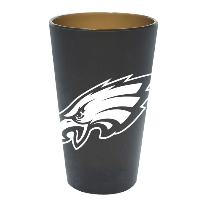 Philadelphia Eagles Smoke 16 oz Team Color Silicone Pint Glass 1
