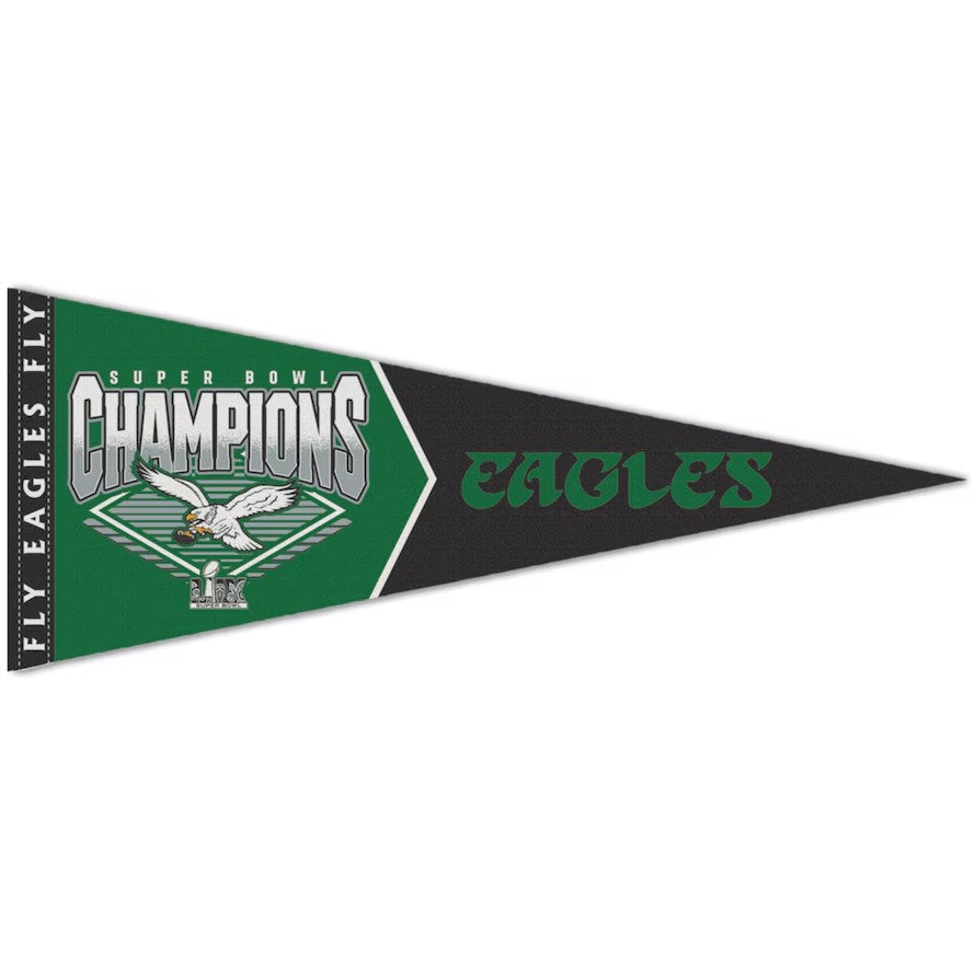 Philadelphia Eagles Super Bowl LIX Champions Retro Logo 12" x 30" Premium Pennant 1