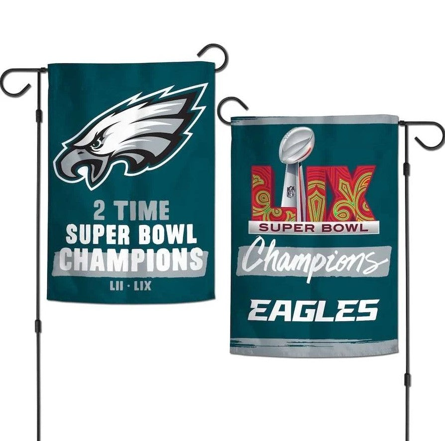 Philadelphia Eagles Super Bowl LIX Champions 12.5" x 18" Garden Flag 1