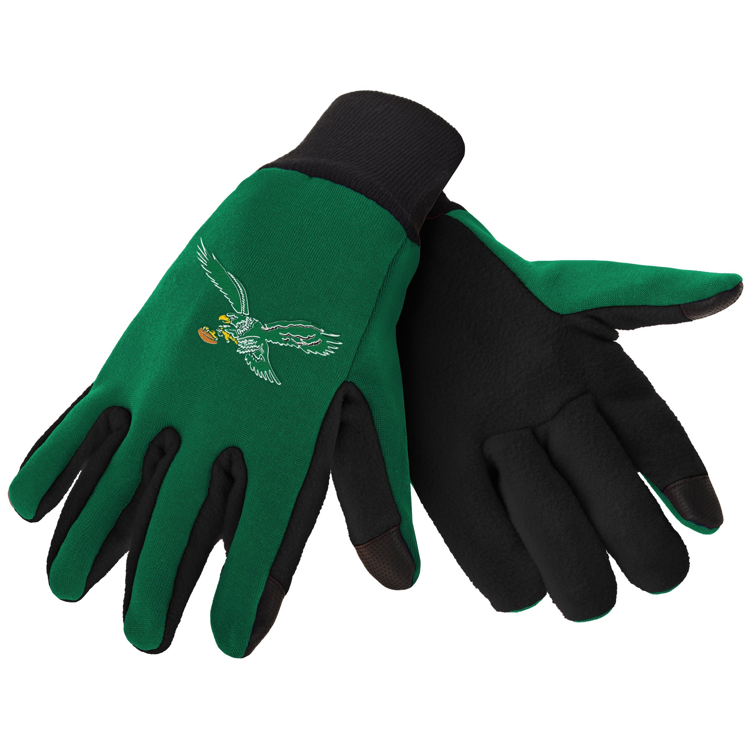 Philadelphia Eagles Throwback Kelly Green Texting Gloves 1