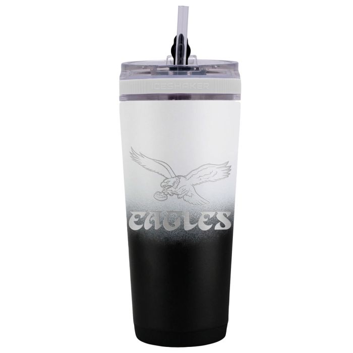 Philadelphia Eagles Throwback 26 oz Stainless Steel Ice Shaker Bottle 1