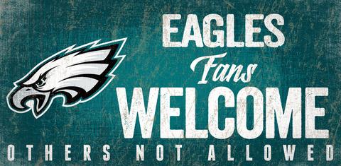 Philadelphia Eagles Fans Welcome Wood Sign 1