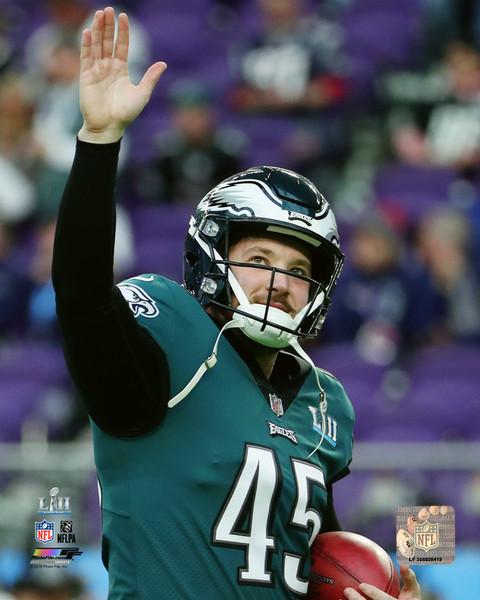 Rick Lovato Philadelphia Eagles Super Bowl LII NFL Football 8" x 10" Photo 1