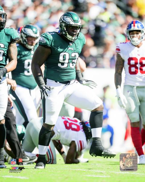 Timmy Jernigan in Action Philadelphia Eagles Football Photo 1
