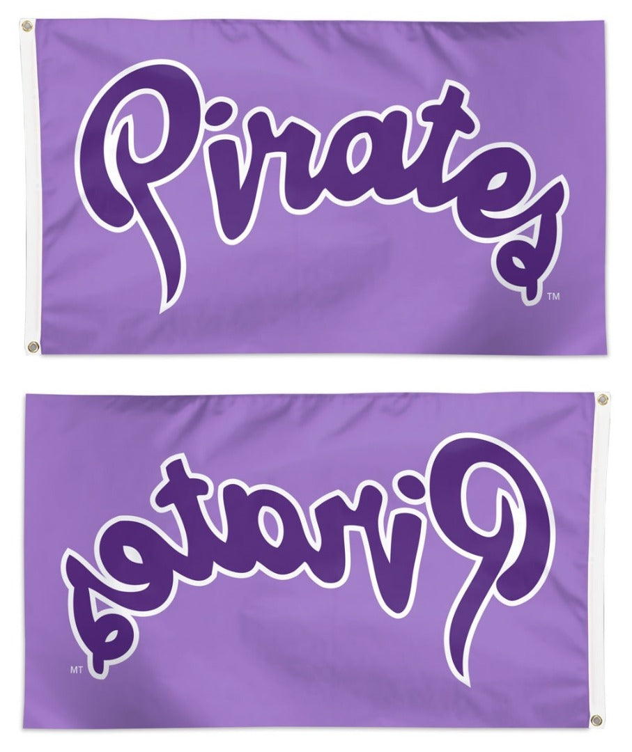 East Carolina Pirates Flag 3x5 Logo Powder Purple