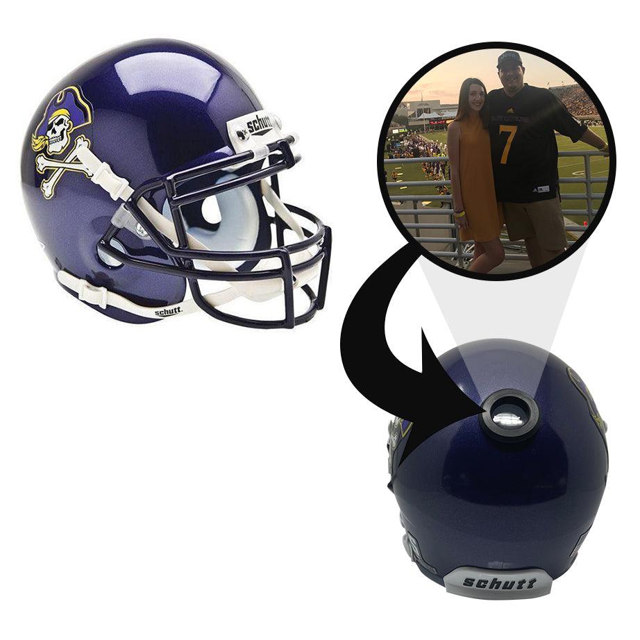 East Carolina Pirates College Football Collectible Mini Helmet - Picture Inside - FANZ Collectibles 3