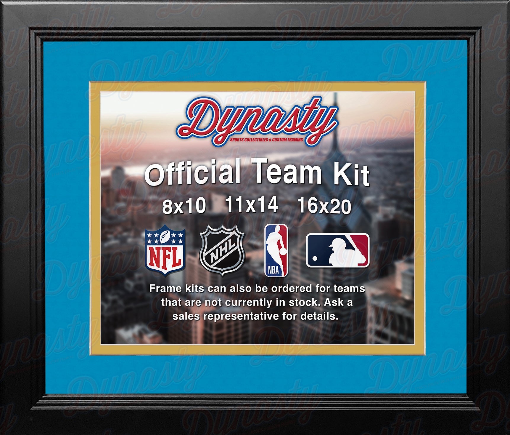Los Angeles Chargers Custom NFL Football 11x14 Picture Frame Kit (Multiple Colors) 1