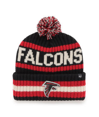 Atlanta Falcons - Black Bering Cuff Knit Hat, 47 Brand 1