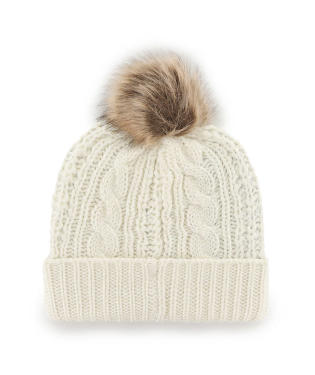 Cleveland Browns - White Meeko Cuff Knit Women's with Pom, 47 Brand 2