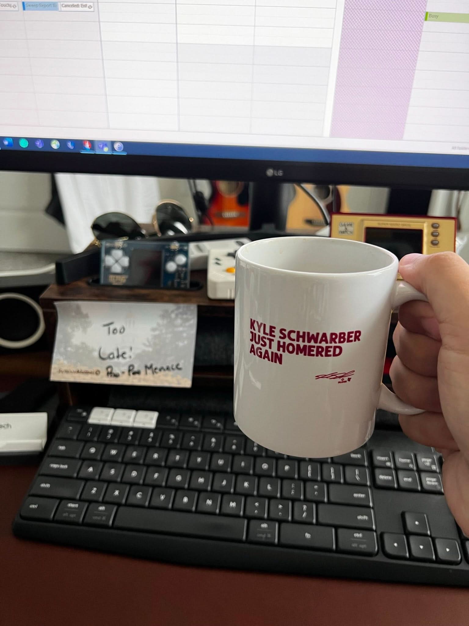 Kyle Schwarber Just Homered Again Mug 3