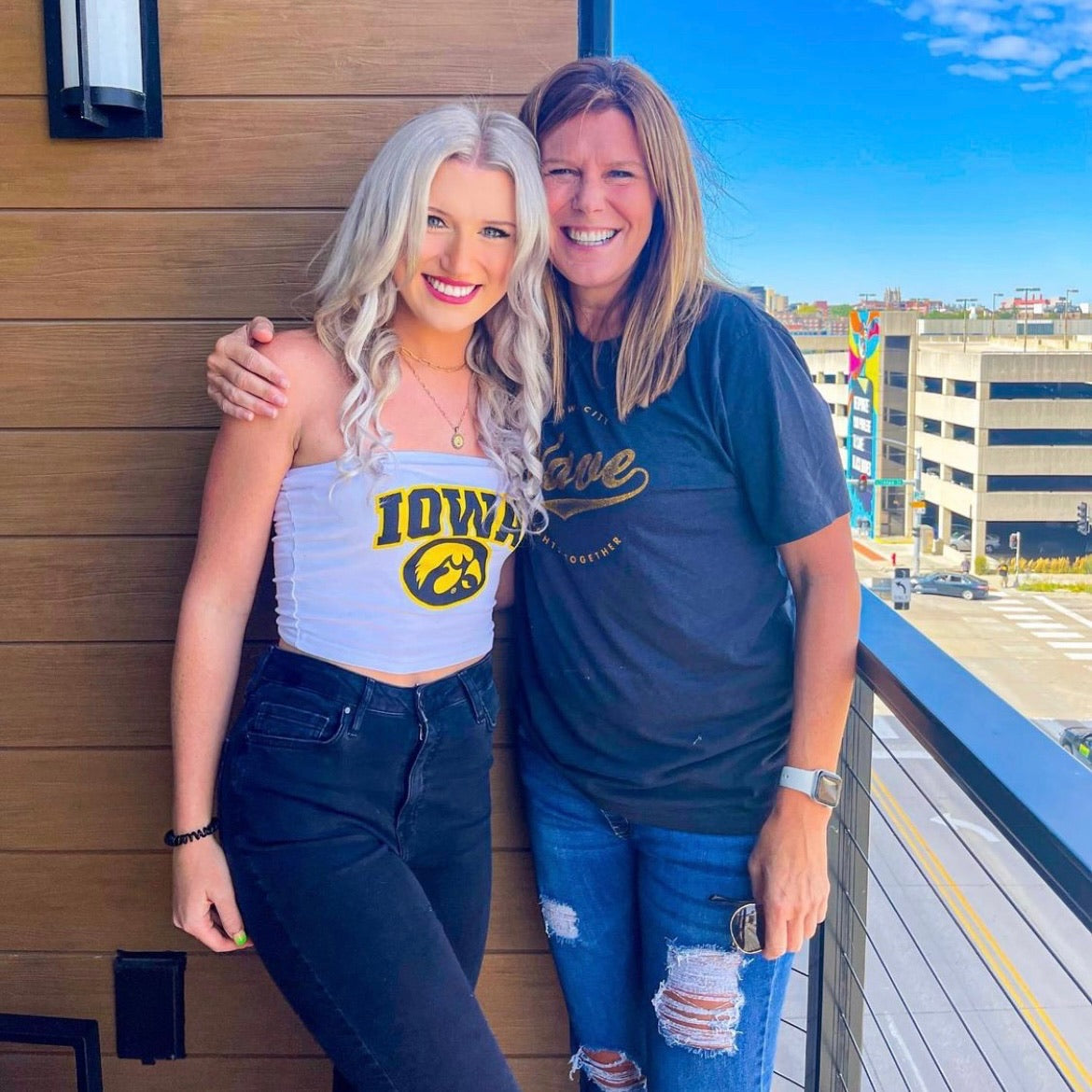 Iowa Hawkeyes White Tube Top | lojobands 5