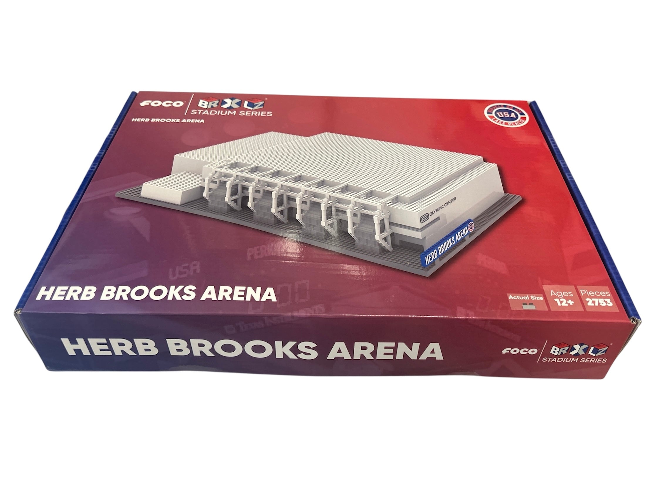 1980 Olympic Herb Brooks Arena Lake Placid Miracle on Ice BRXLZ Builder Set 12X10X3.5 Inches 9