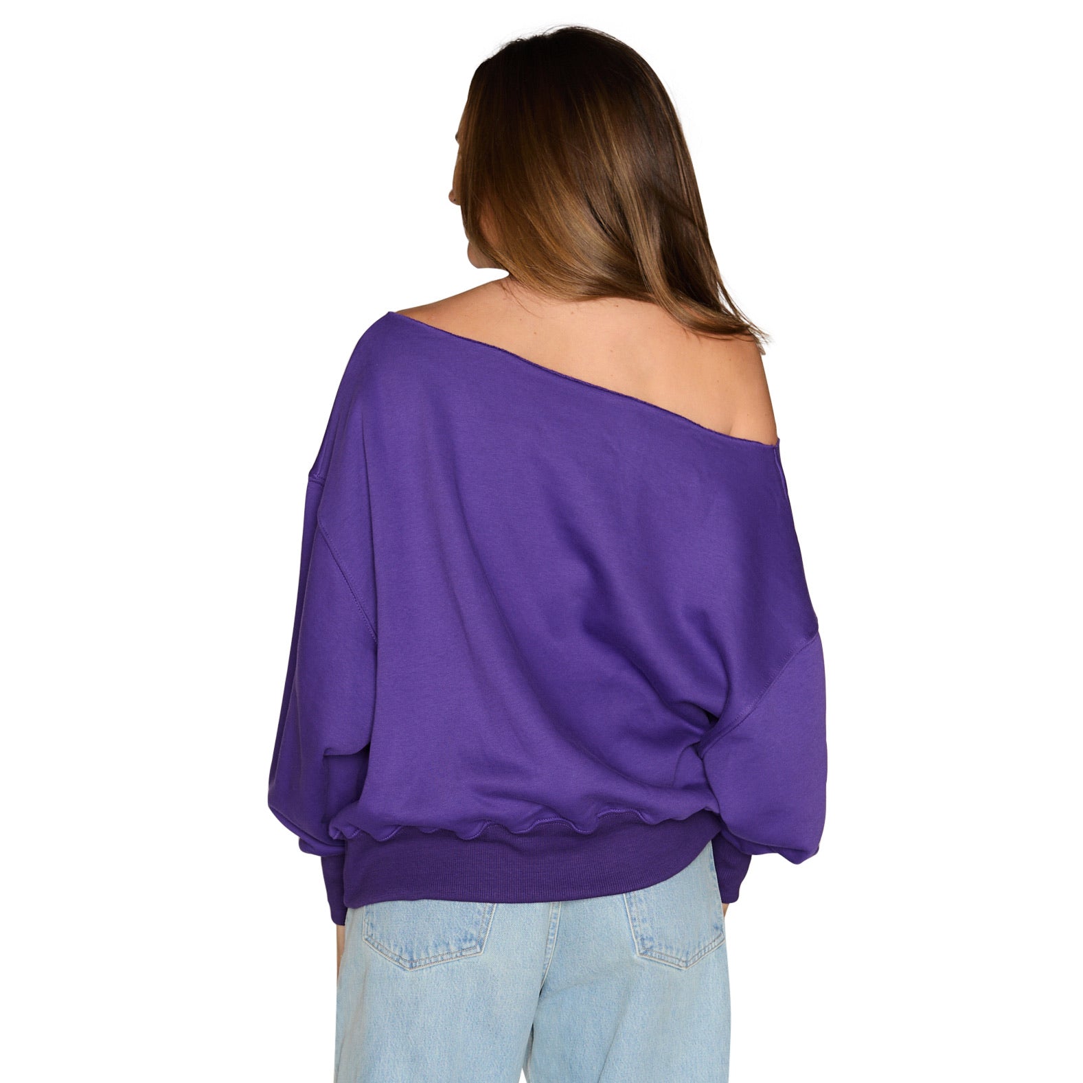 LSU Off the Shoulder Sweatshirt 3