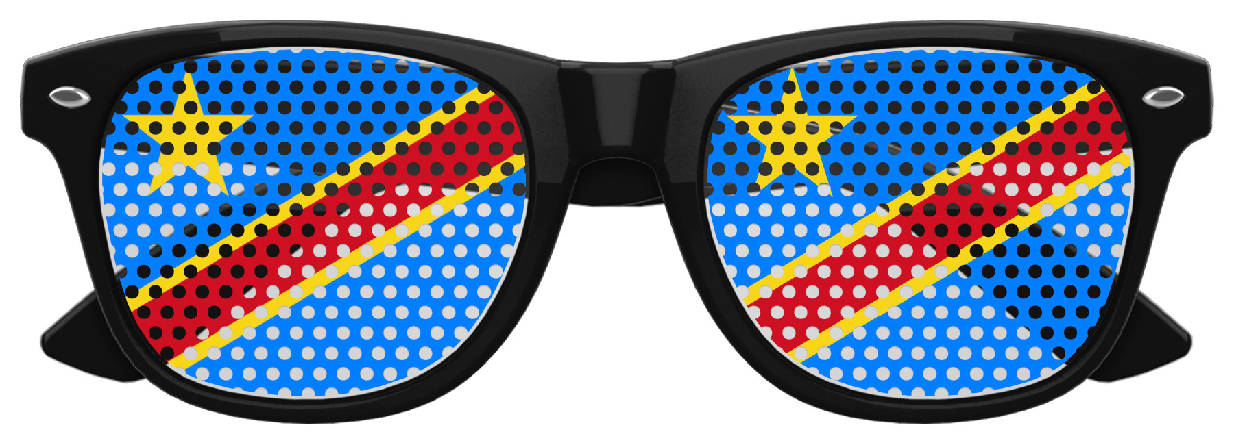 CONGO FLAG World Cup Party Sunglasses 3