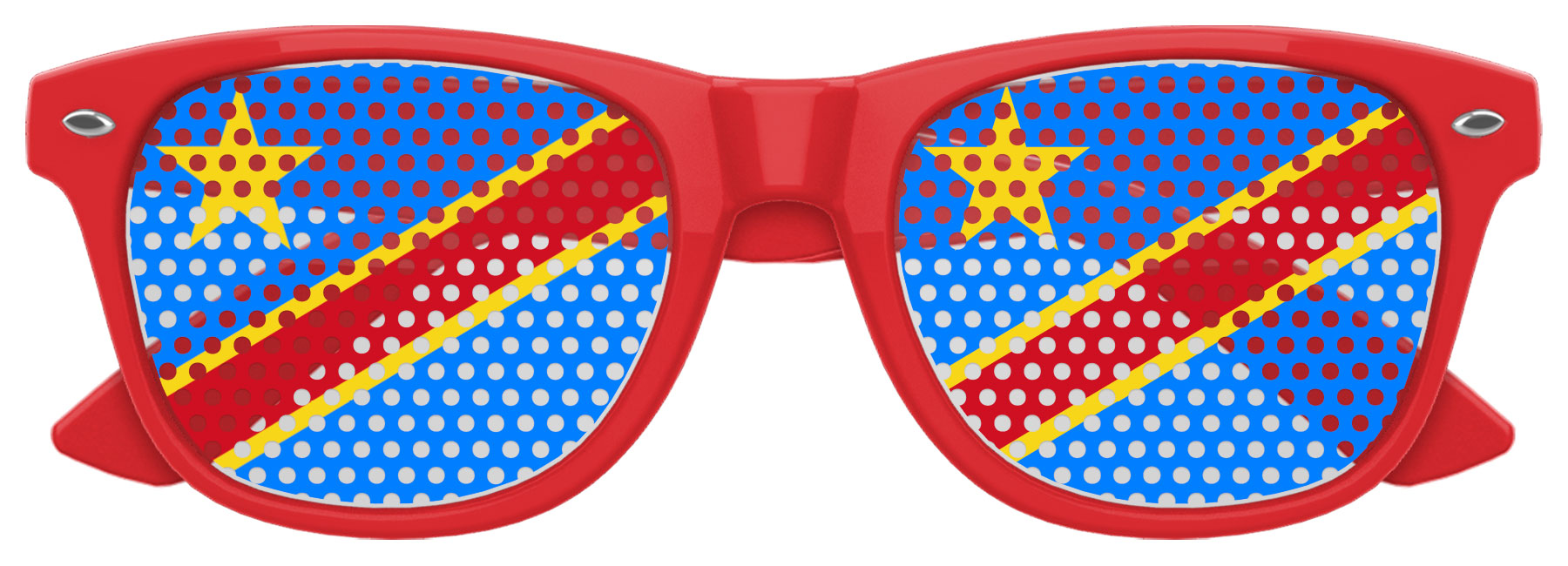 CONGO FLAG World Cup Party Sunglasses 5