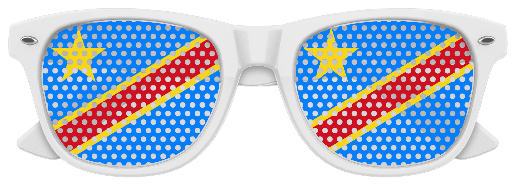 CONGO FLAG World Cup Party Sunglasses 2