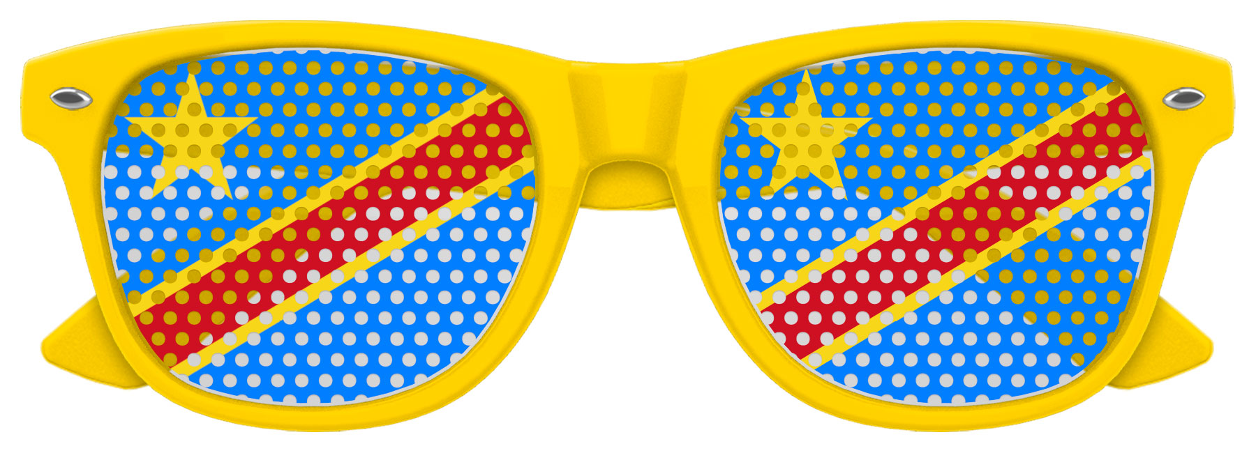 CONGO FLAG World Cup Party Sunglasses 1