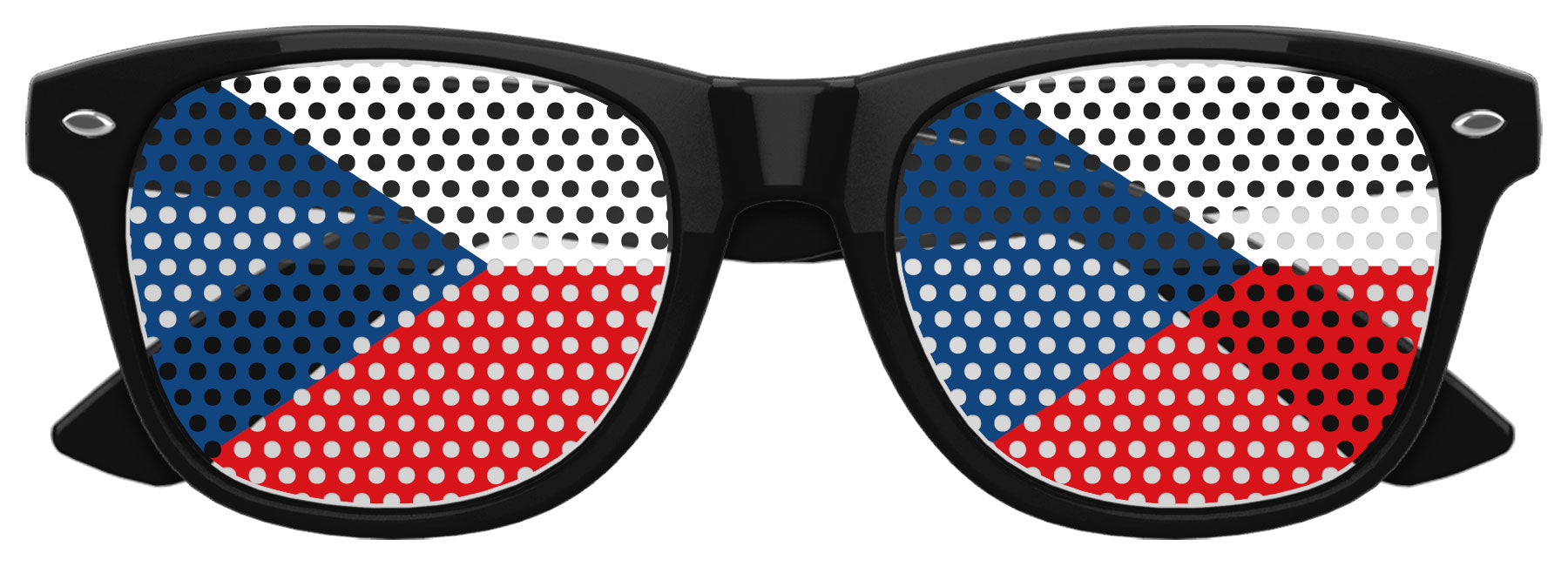 CZECH REPUBLIC / CZECHIA FLAG World Cup Party Sunglasses 4