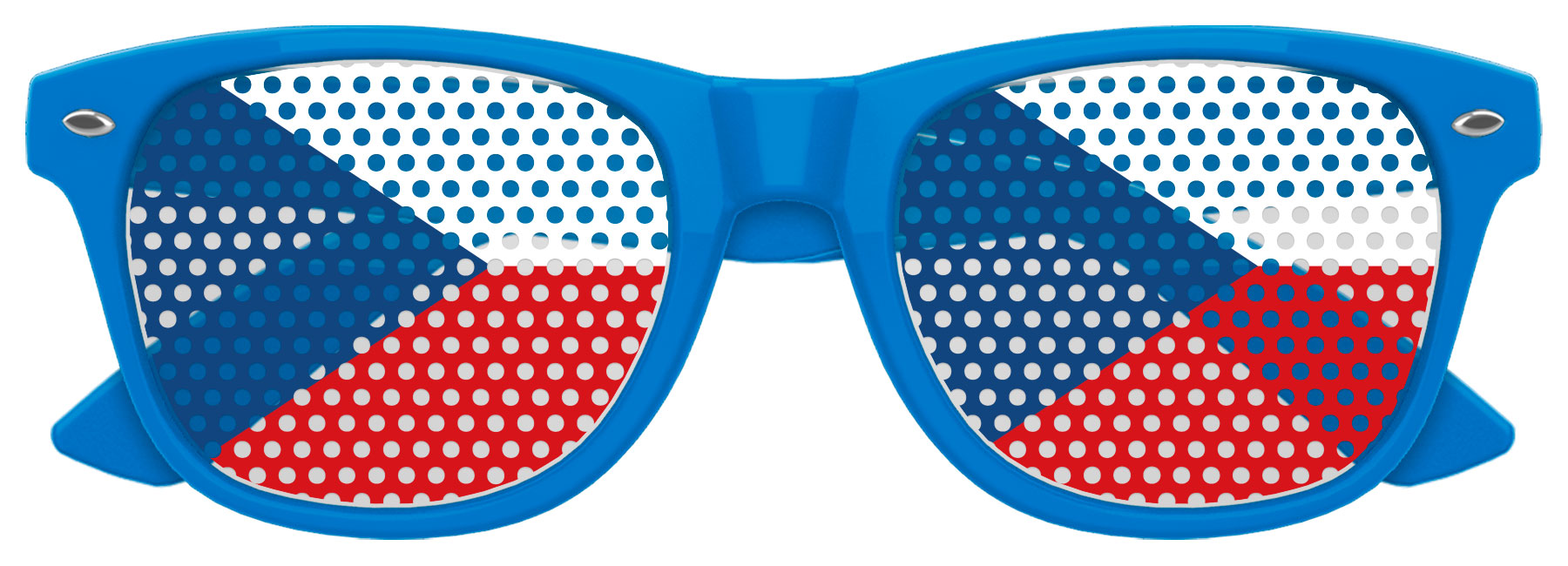 CZECH REPUBLIC / CZECHIA FLAG World Cup Party Sunglasses 3