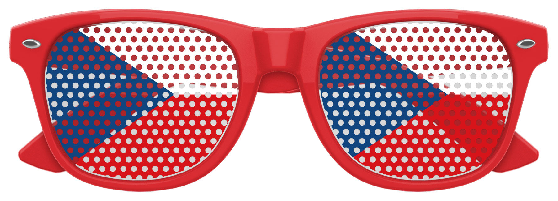 CZECH REPUBLIC / CZECHIA FLAG World Cup Party Sunglasses