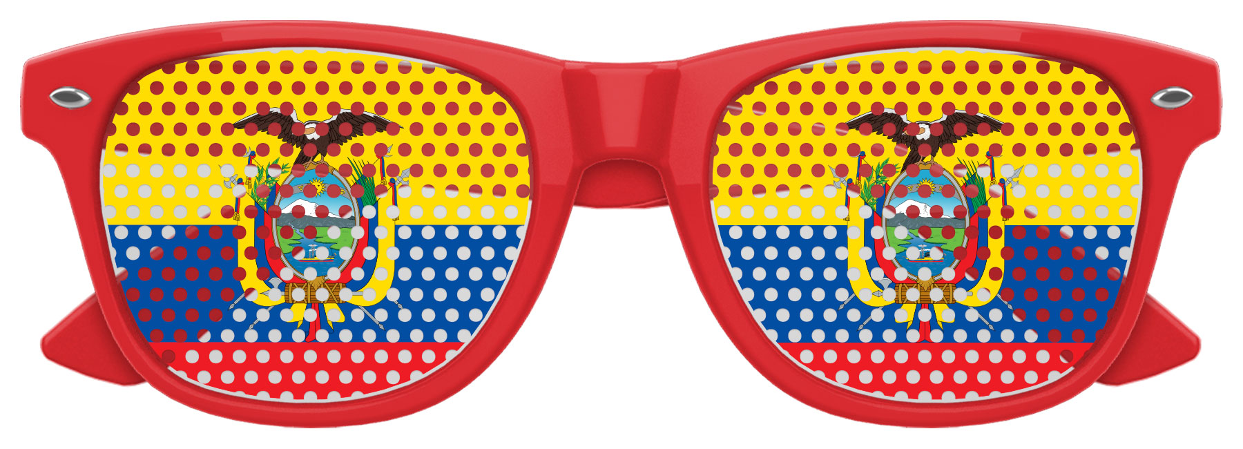 ECUADOR FLAG World Cup Party Sunglasses 3