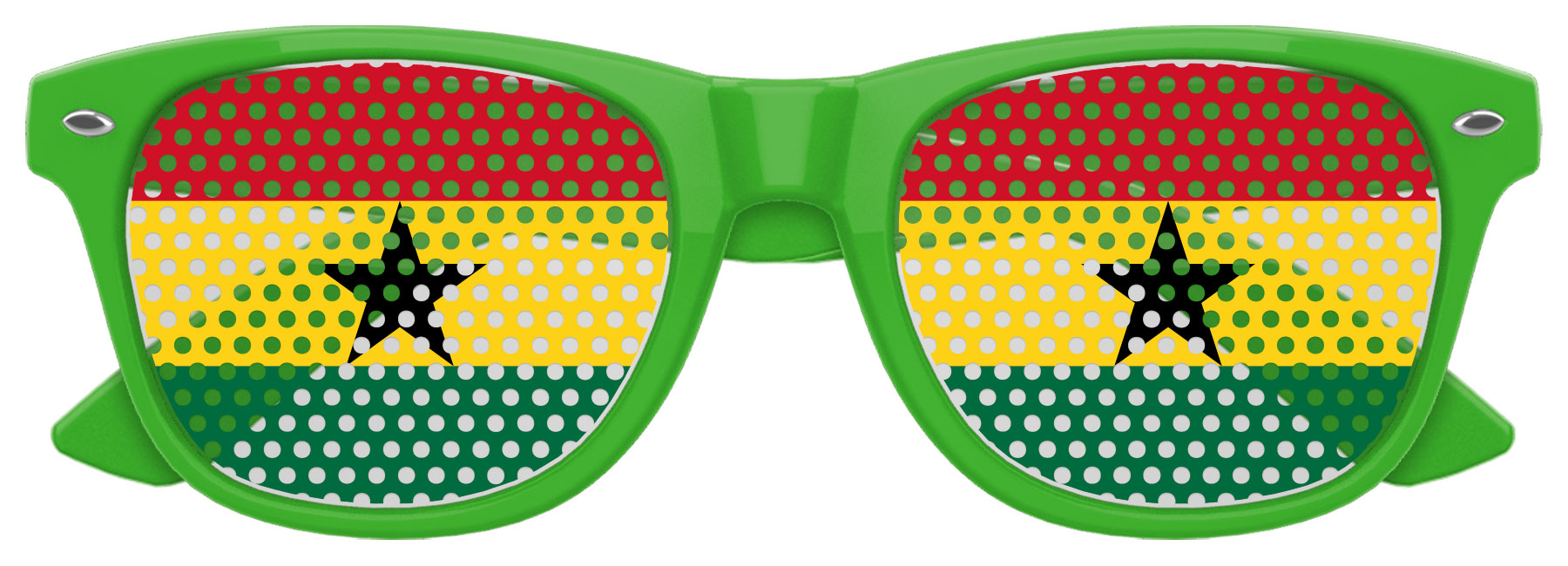 GHANA FLAG World Cup Party Sunglasses