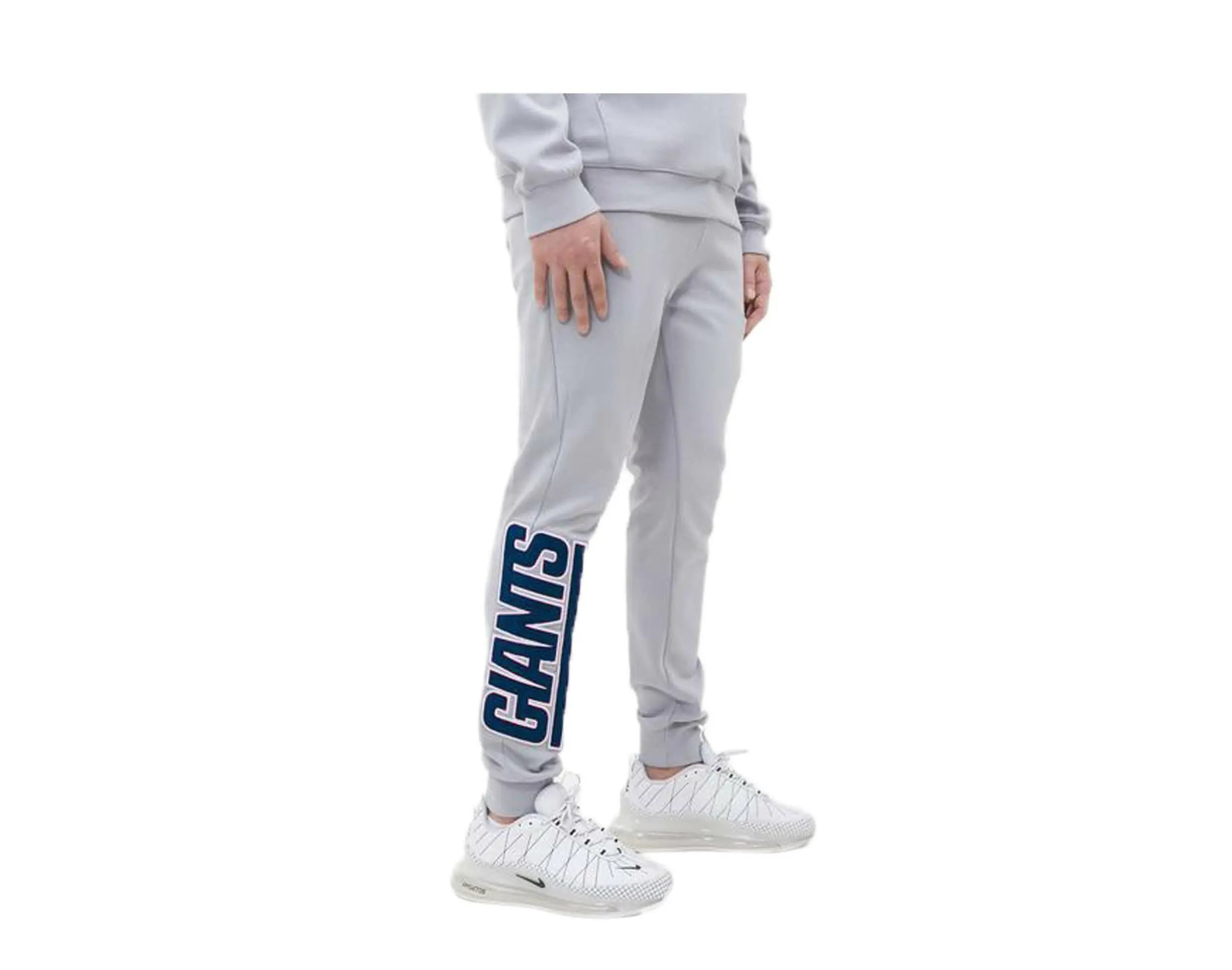 Pro Standard NFL New York Giants Logo Blended Men Jogger Pants Grey 3