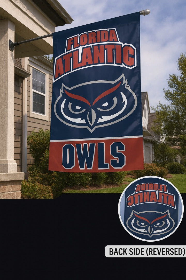 Florida Atlantic Owls Banner Vertical Flag