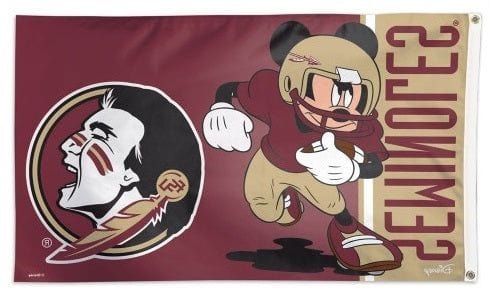 Florida State Flag Seminoles 3x5 Mickey Mouse Disney
