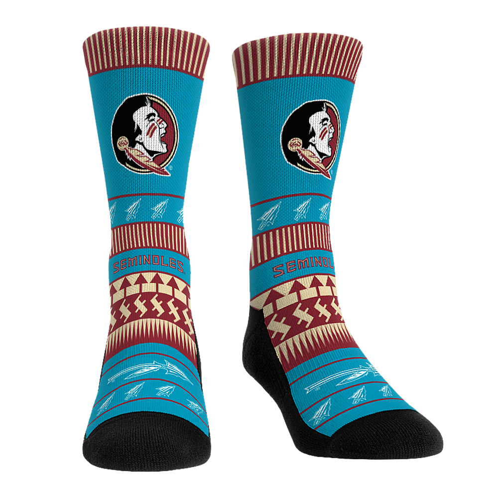 Florida State Seminoles - Turquoise Pattern | Rock 'Em Socks