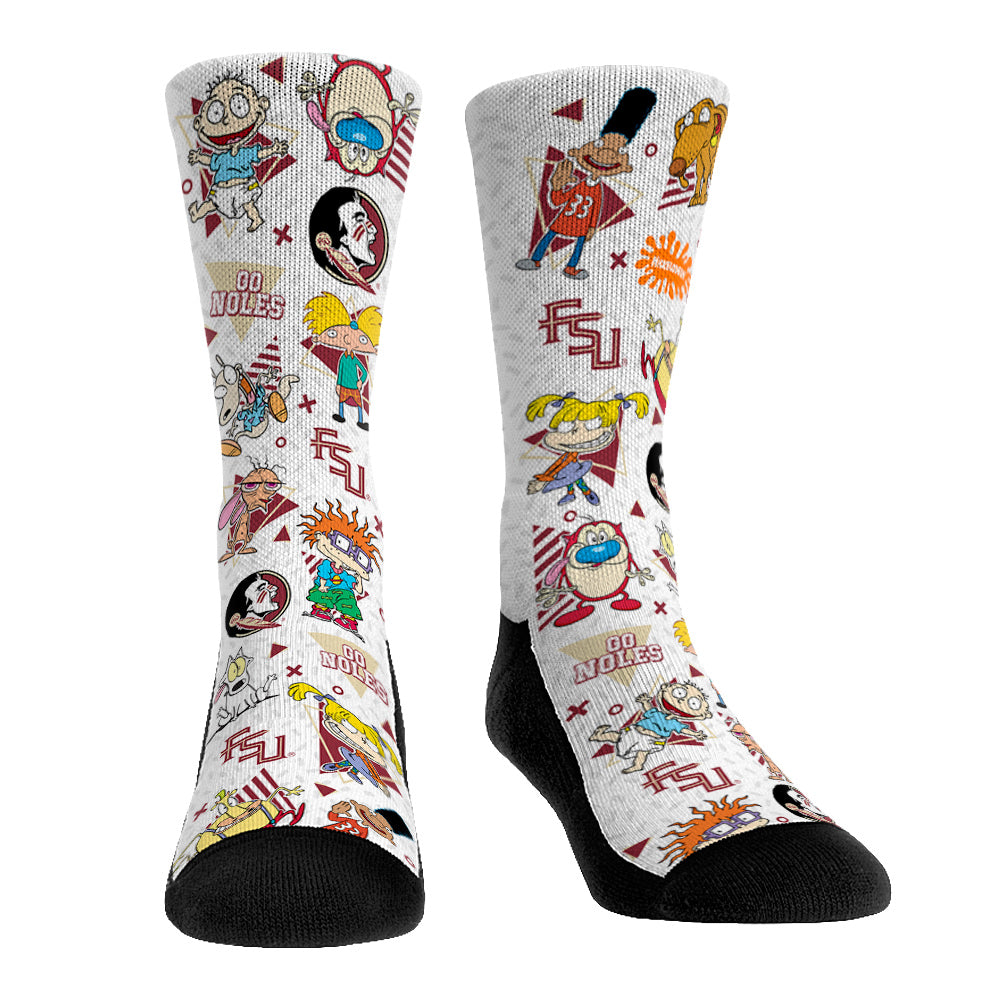 Florida State Seminoles - 90's Nickelodeon Characters All-Over | Rock 'Em Socks