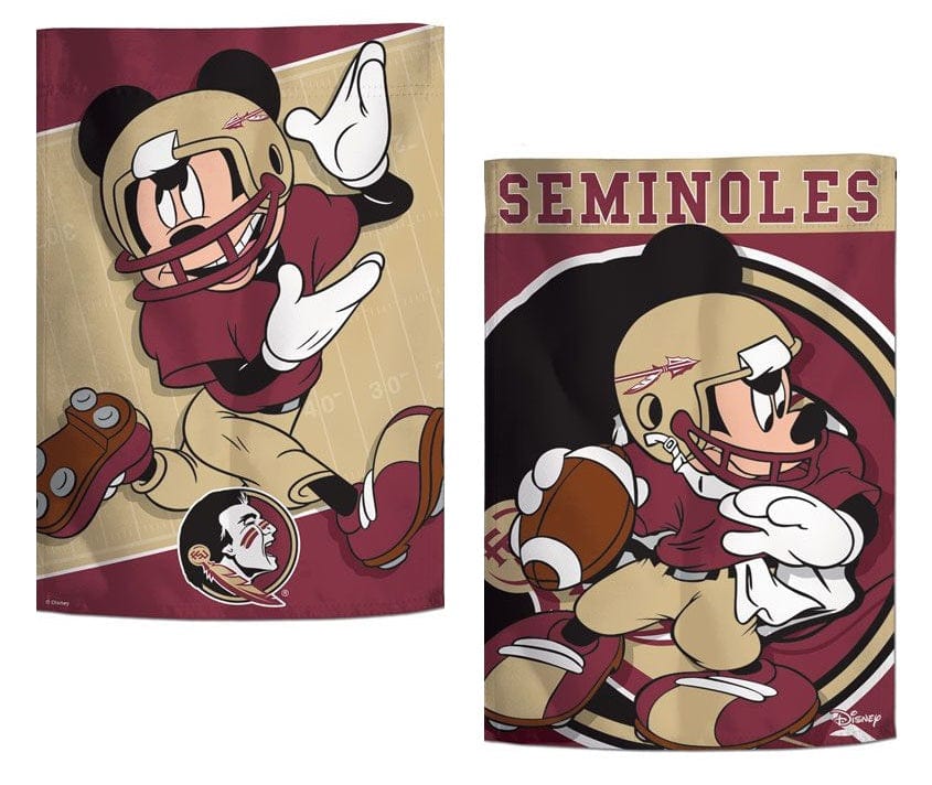 Florida State Mickey Mouse 2 Sided Garden Flag