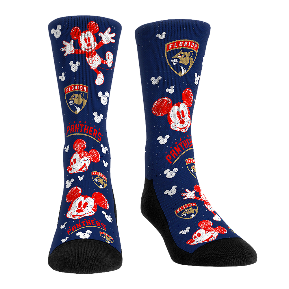 Florida Panthers - Disney - Mickey Sketch | Rock 'Em Socks