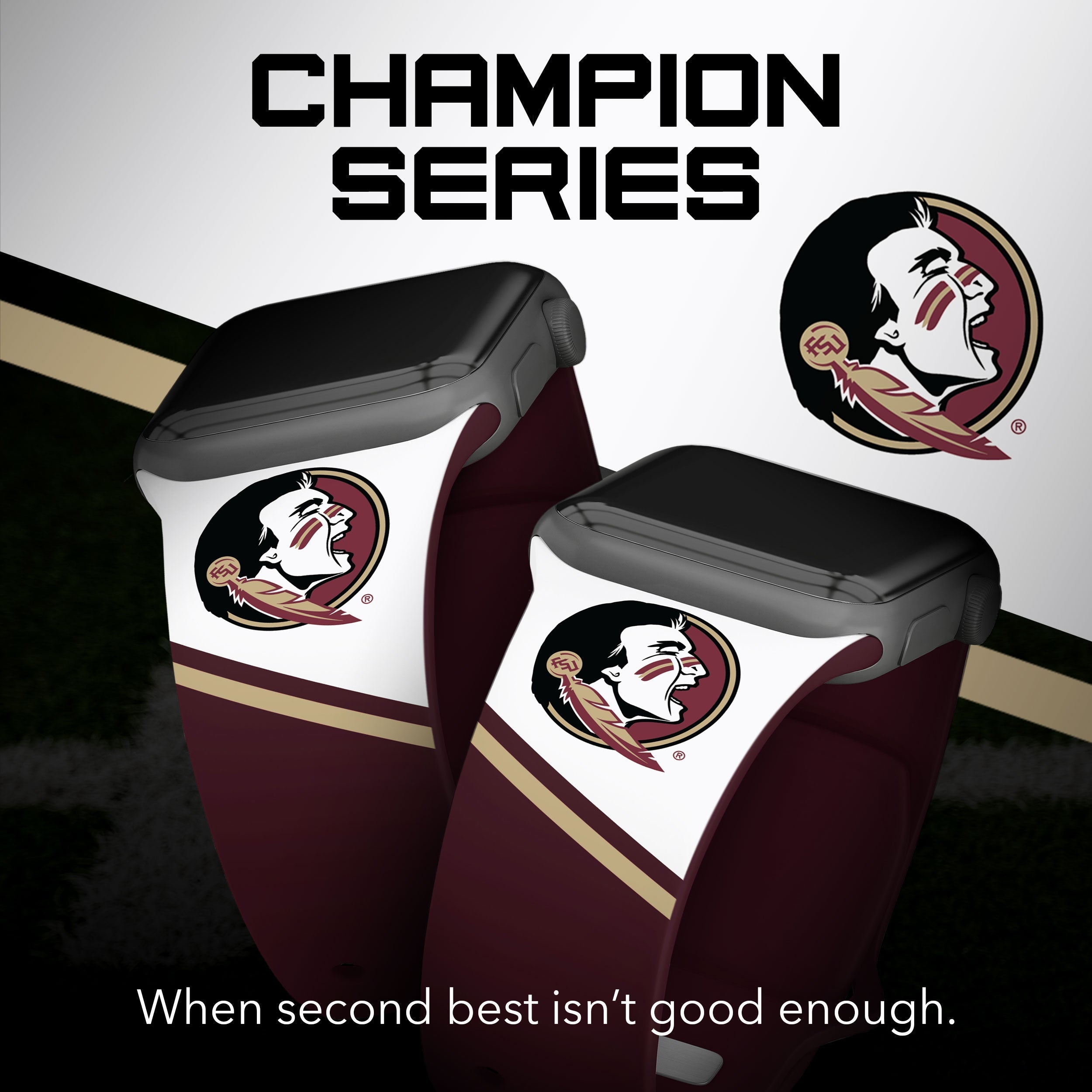 Florida State Seminoles HD Apple Watch Band 24